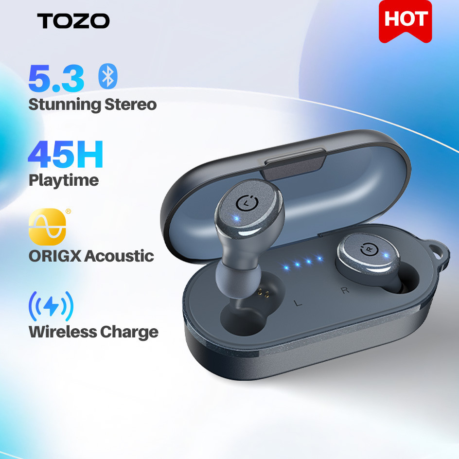 Jual TOZO T10 Wireless Earbuds with Bluetooth 5.3 Earphones , IPX8 ...