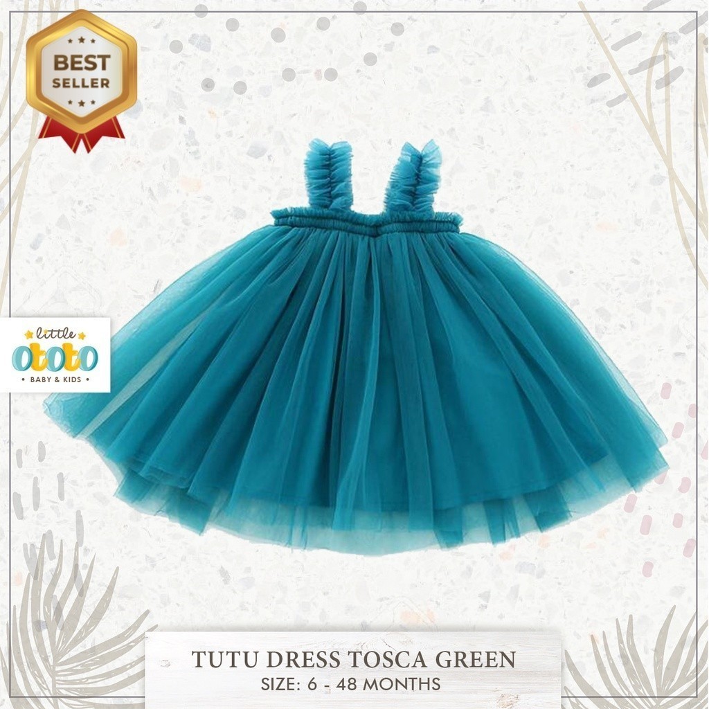 Tulle Months Baby Dresses 0-4th DRESS TUTU TEAL BLUE TOSCA GREEN
