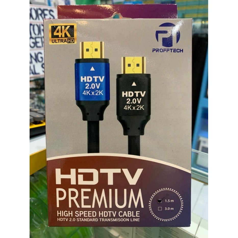 Jual Profftech Kabel HDMI High Speed HDTV Premium 1.5 Meter | Shopee ...