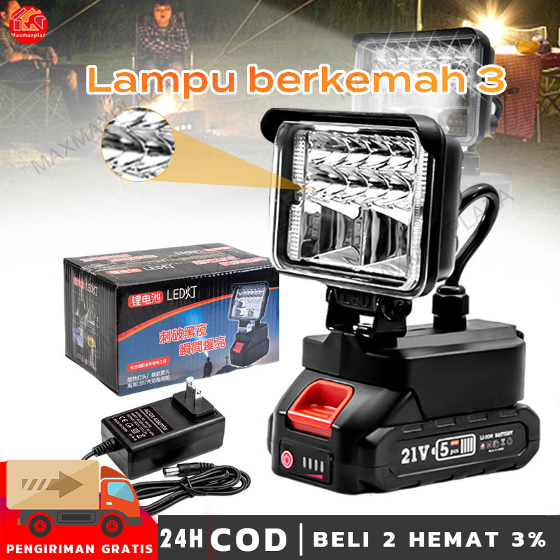 Jual Led Lampu Cordless Antarmuka Baterai Makita Led Work Light Lampu