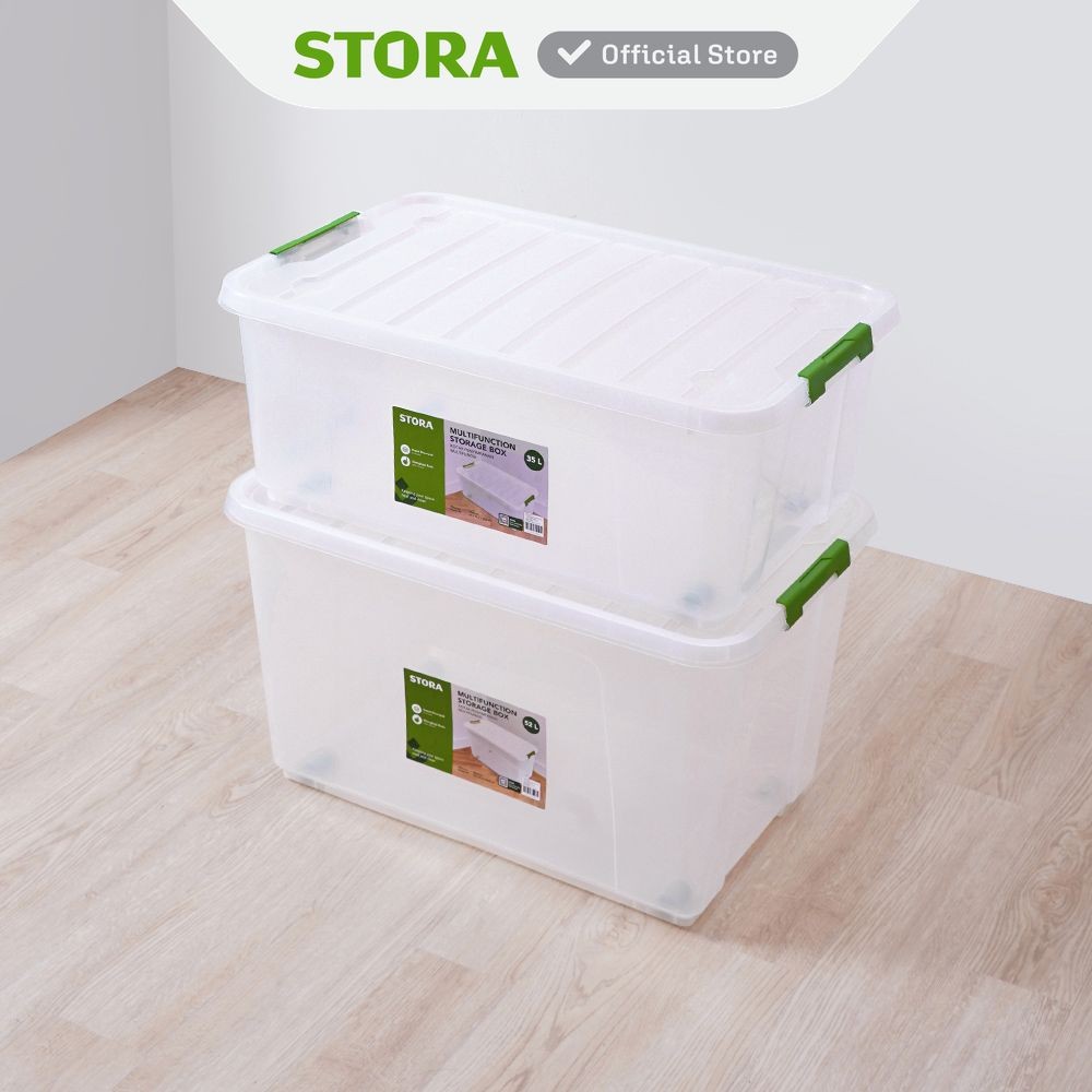 Jual Stora 58X37.5X23.5 cm Kotak Penyimpanan - Hijau Container Box ...