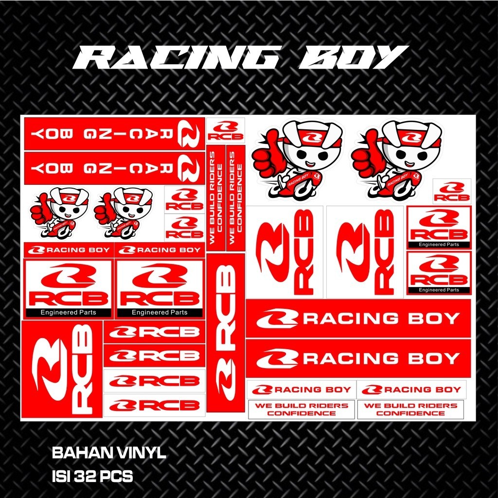 Jual STIKER PACK RACING ISI 25pcs/27pcs Stiker Racing Stiker Motor ...