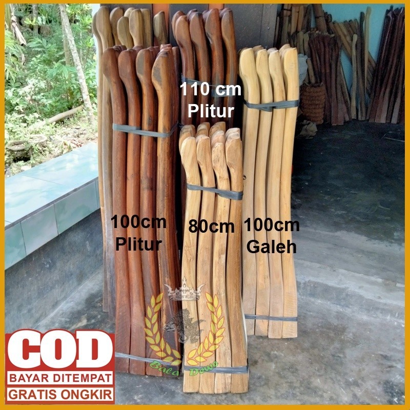 Jual Doran Cangkul Panjang 110 cm / Gagang Pacul cangkul Bahan Kayu ...