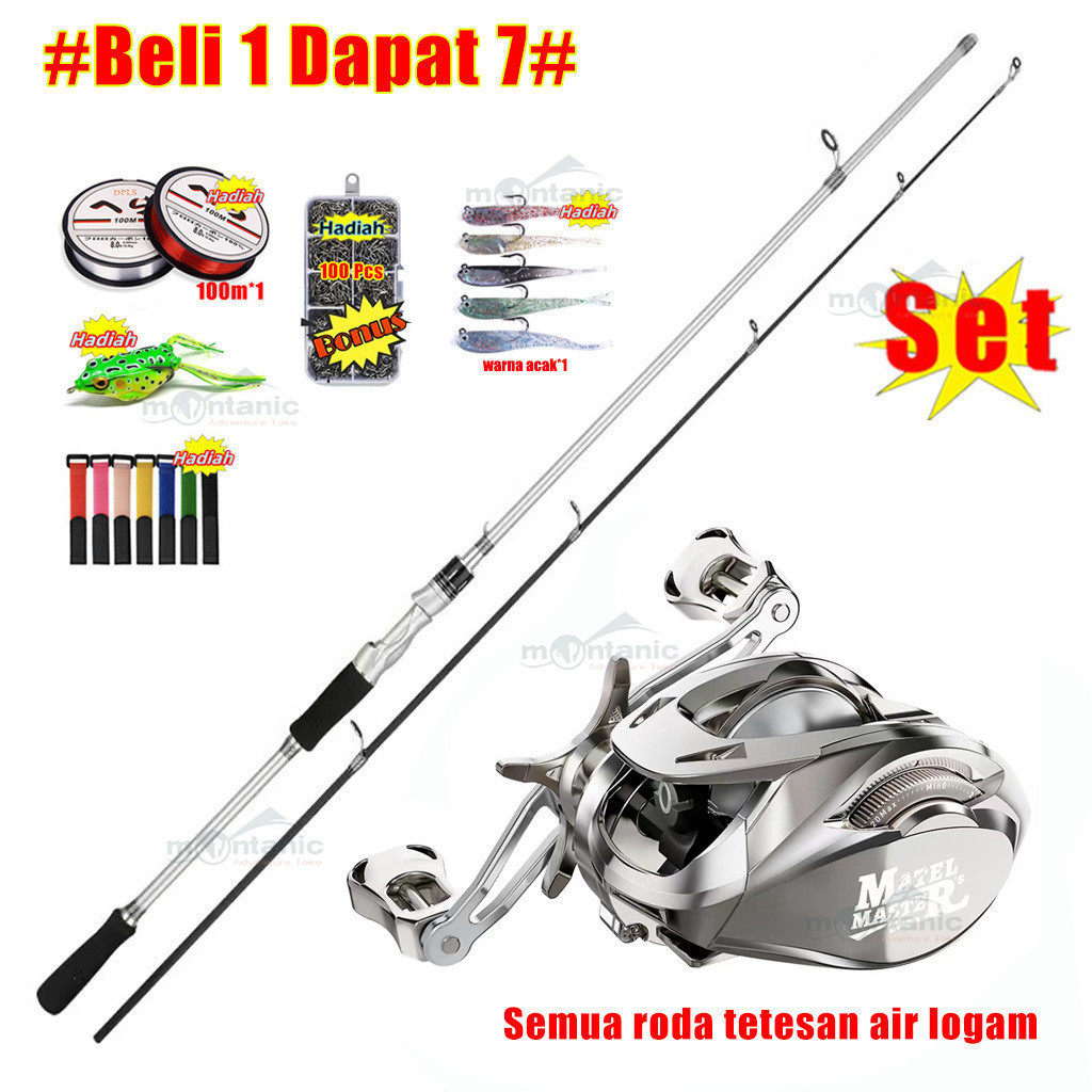 Jual 【#Semua Logam#】【#Beli 1 Dapat 7#】Joran Pancing 1 Set Pancing ...