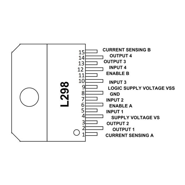 Jual IC Driver Motor DC L298 L298N DIP 2A 4Ch 4 Ch Channel Dual H ...