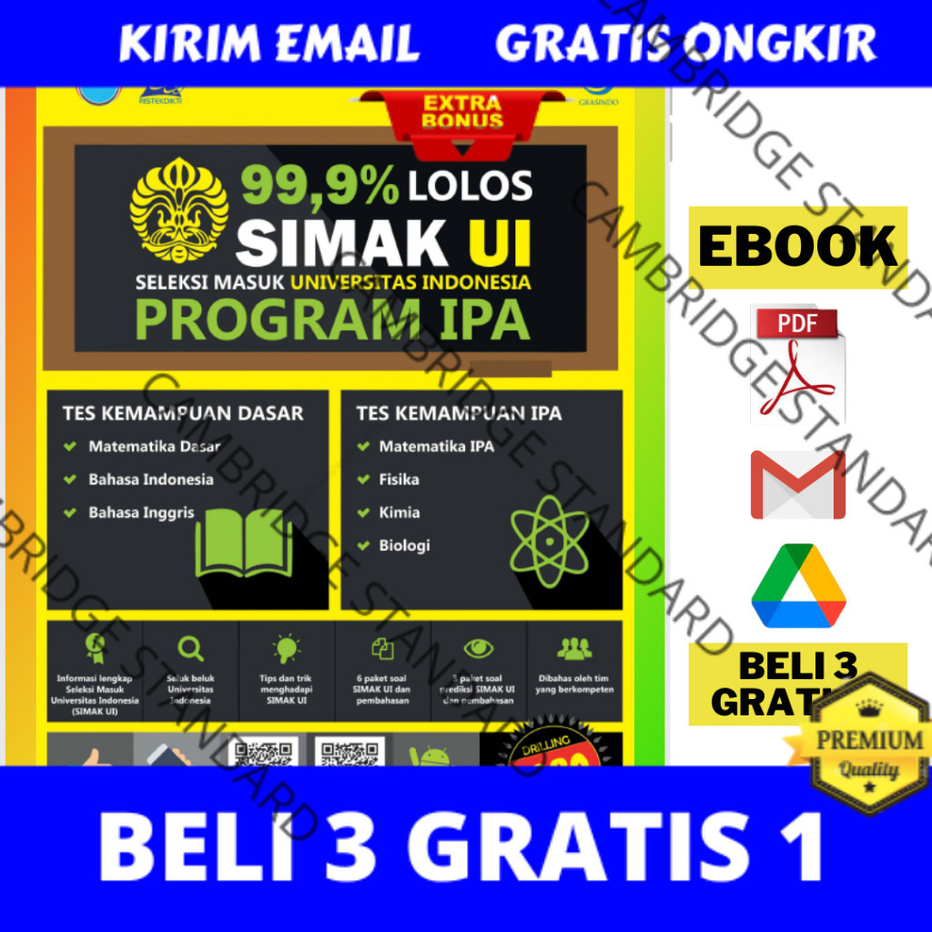 Jual [36] [E-B.O.O.K] 99,9% LOLOS SIMAK UI PROGRAM IPA | Shopee Indonesia