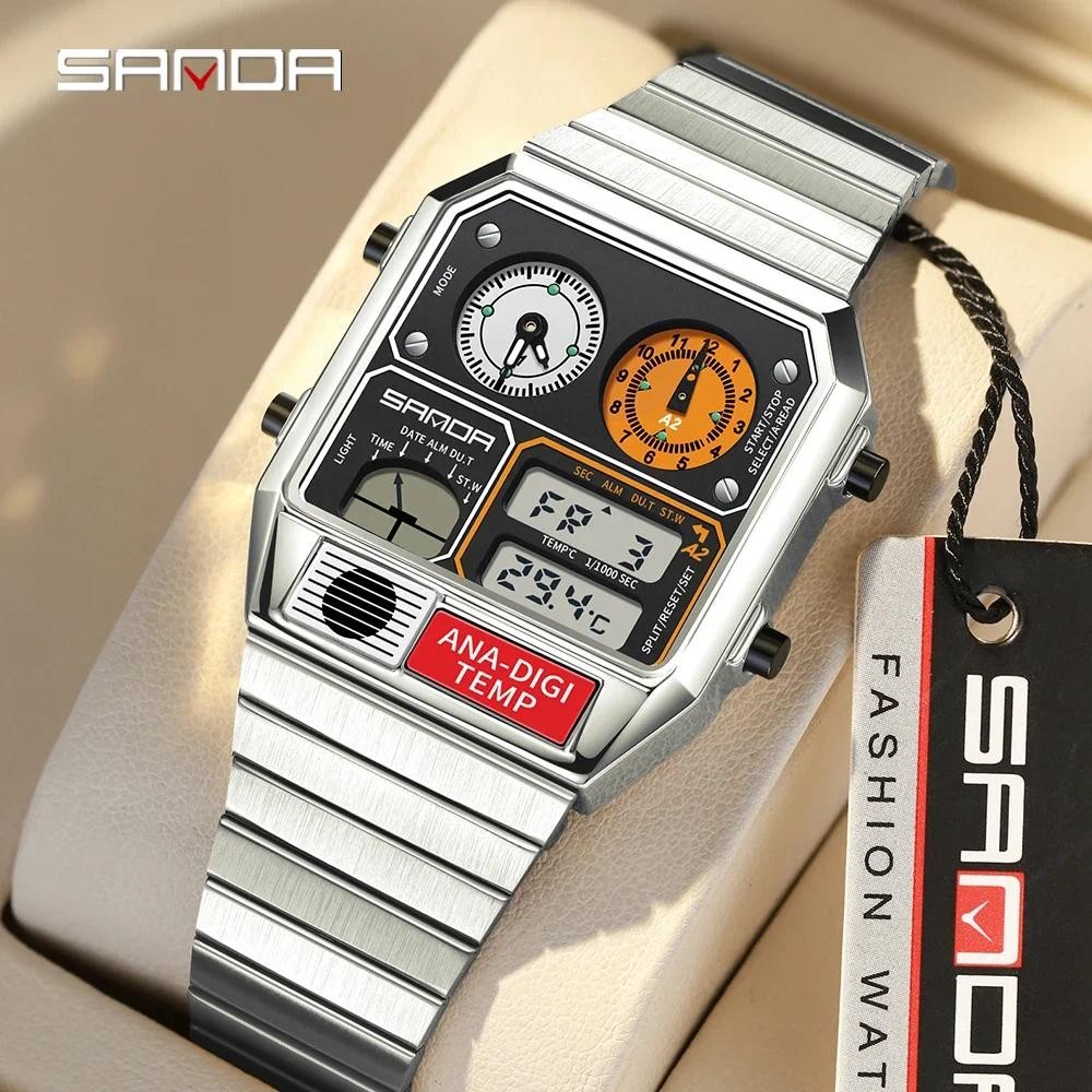 Jual SANDA Top Electronic Watch for Men's Youth and Leisure Multi ...