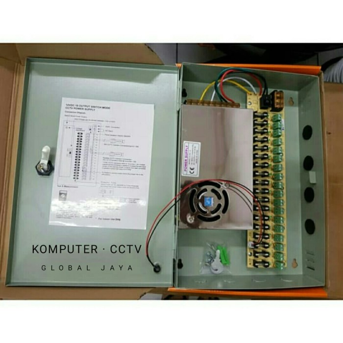 Jual Power Supply PSU CCTV Panel Box (12V 20A) | Shopee Indonesia
