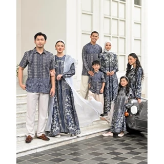 Geulis.id THURAYYA SERIES NAVY / FAMILY SET / SARIMBIT KELUARGA