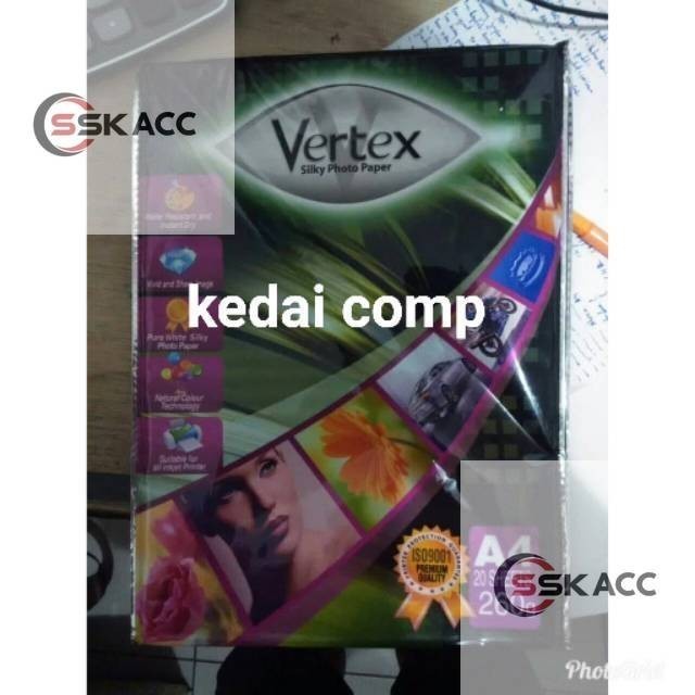 Jual Kertas Photo Silky Vertex 260gsm A4 Sskacc Komputer Shopee Indonesia 5215