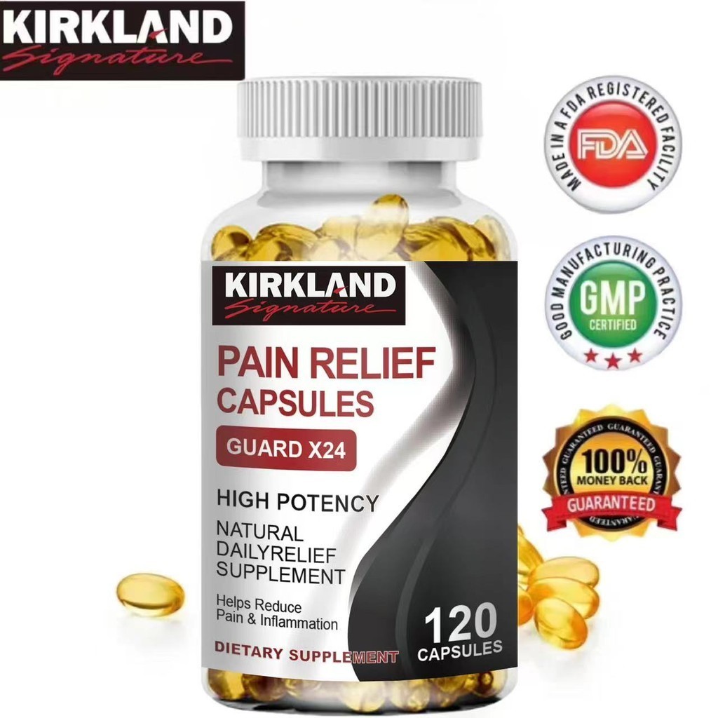 Jual KIRKLAND Pain Relief Capsule Supports Joint Pain Anti Inflammatory ...