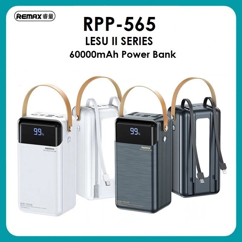 Jual GROSIRUNIK99 REMAX RPP-565 - LESU II Series 60000mAh Powerbank ...