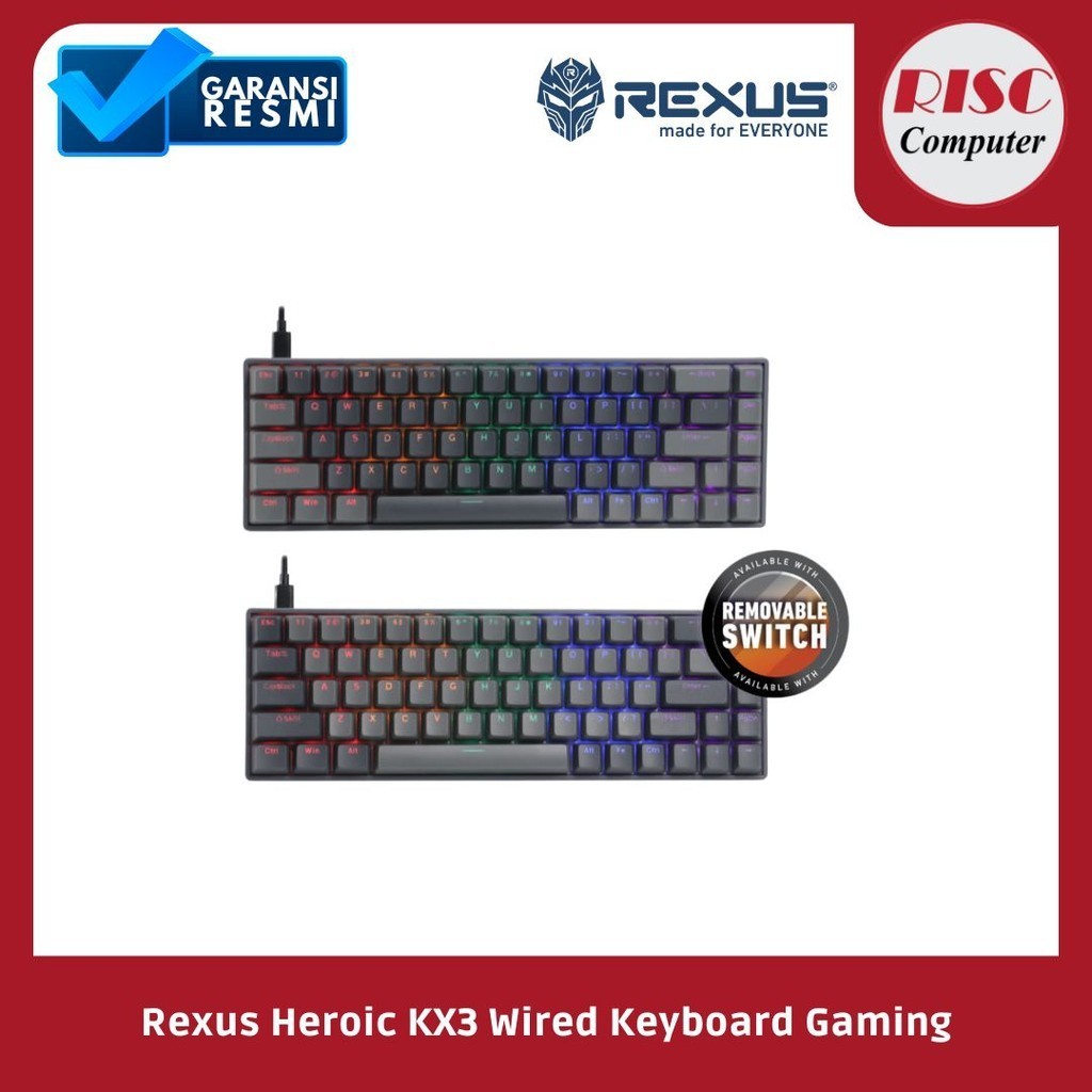 Jual Rexus Heroic KX3 Wired Keyboard Gaming | Shopee Indonesia
