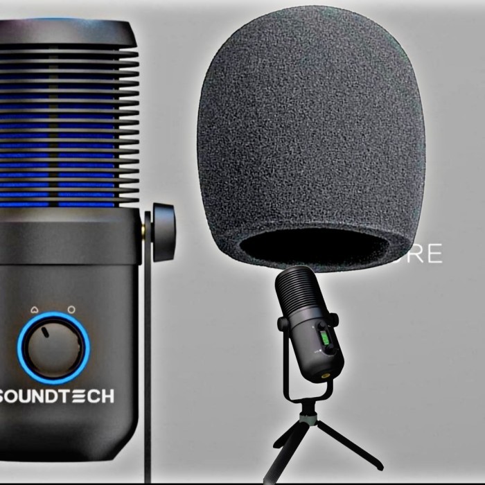 Jual Busa SOUNDTECH 2 2.0 2.1 Microphone USB / Material Sponge High ...