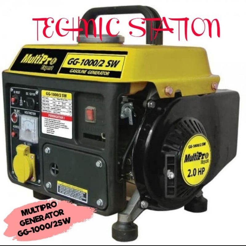 Jual Mesin Genset Listrik 1000 Watt GG-1000/2SW Multipro GG1000/2SW ...