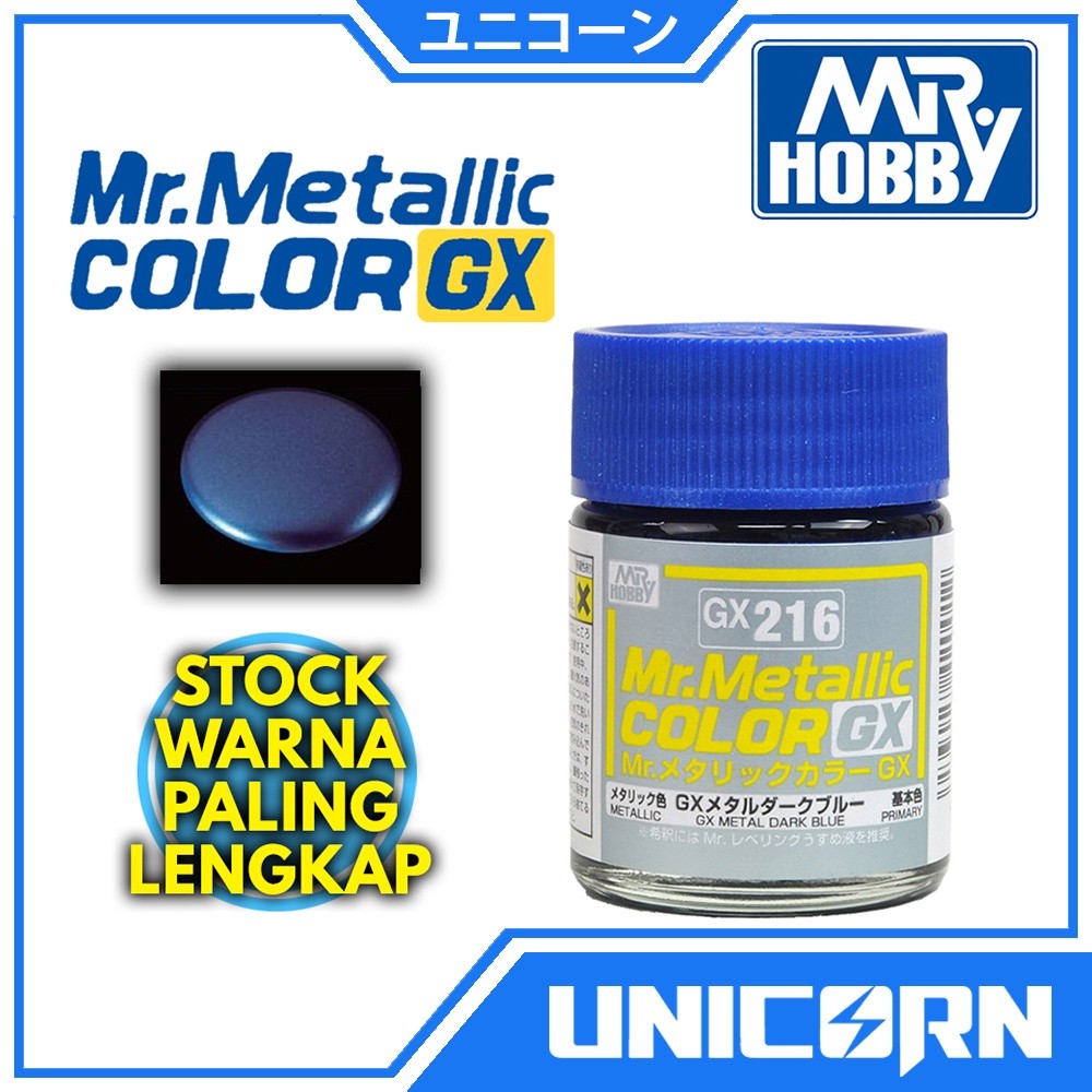 Jual MR METALLIC COLOR GX 216 METAL DARK BLUE MR HOBBY GX216 CAT ...