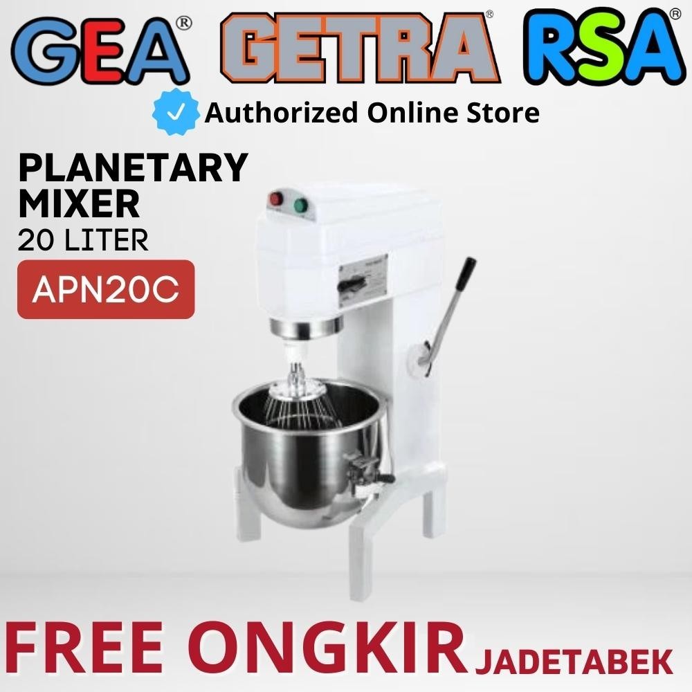 Jual PLANETARY MIXER GETRA 20 LITER APN20C MIXER ADONAN ROTI KUE TELUR ...