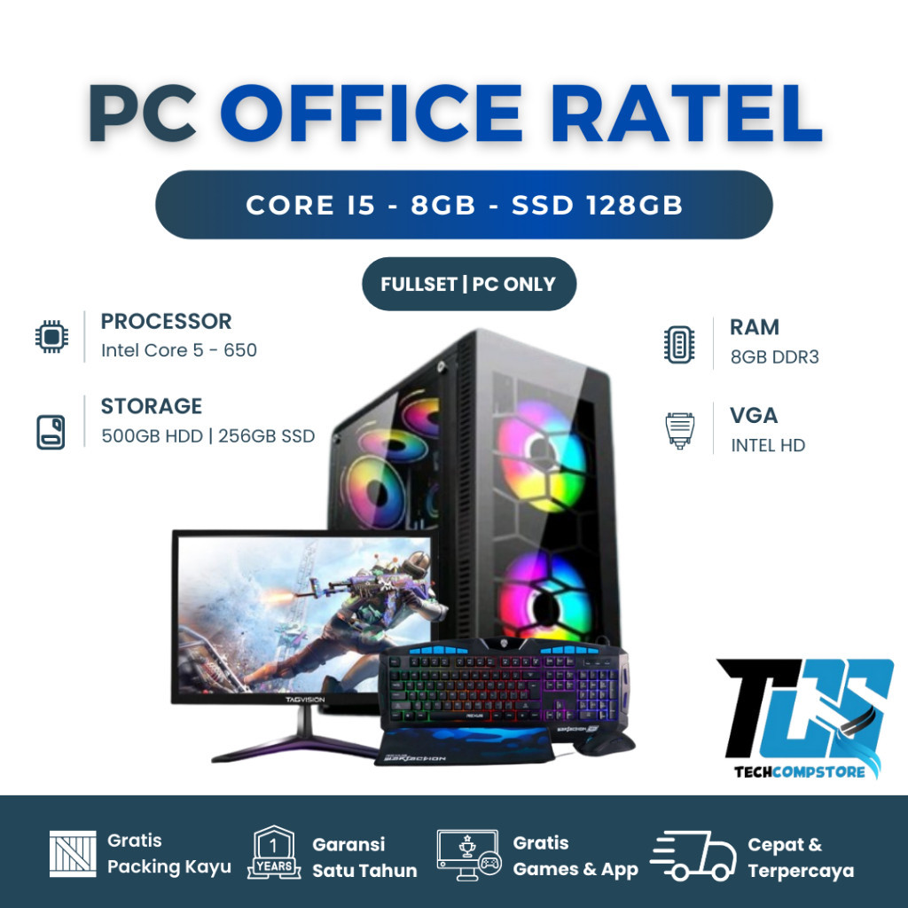 Jual PC Office Kantor Rakitan i5 Ram 8gb VGA HDD 500gb Siap Pakai ...