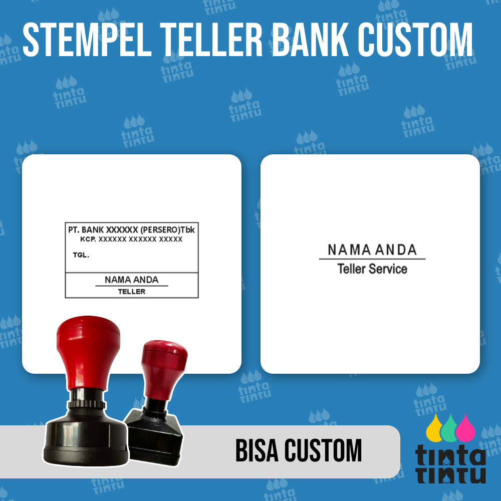 Jual Stempel Teller Bank Custom | Shopee Indonesia