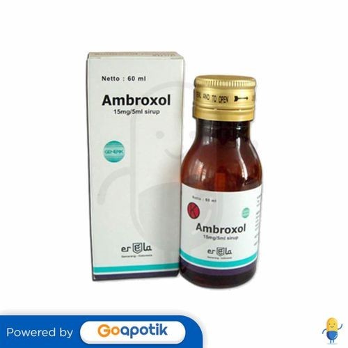 Jual Ambroxol Hcl Erela 15 Mg/5 Ml Syrup 60 Ml | Shopee Indonesia