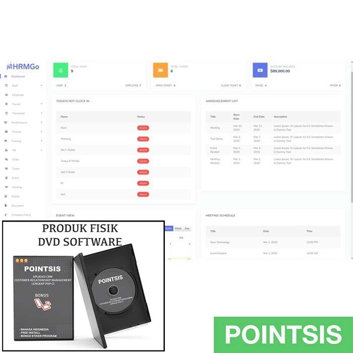 Jual Source Code Aplikasi HRD HRIS HRM Payroll Penggajian HRMGo PHP ...