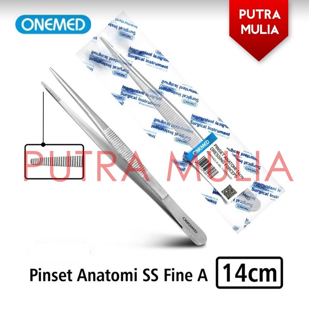 Jual Pinset Anatomi Stainless Steel Fine A 14cm Onemed | Shopee Indonesia