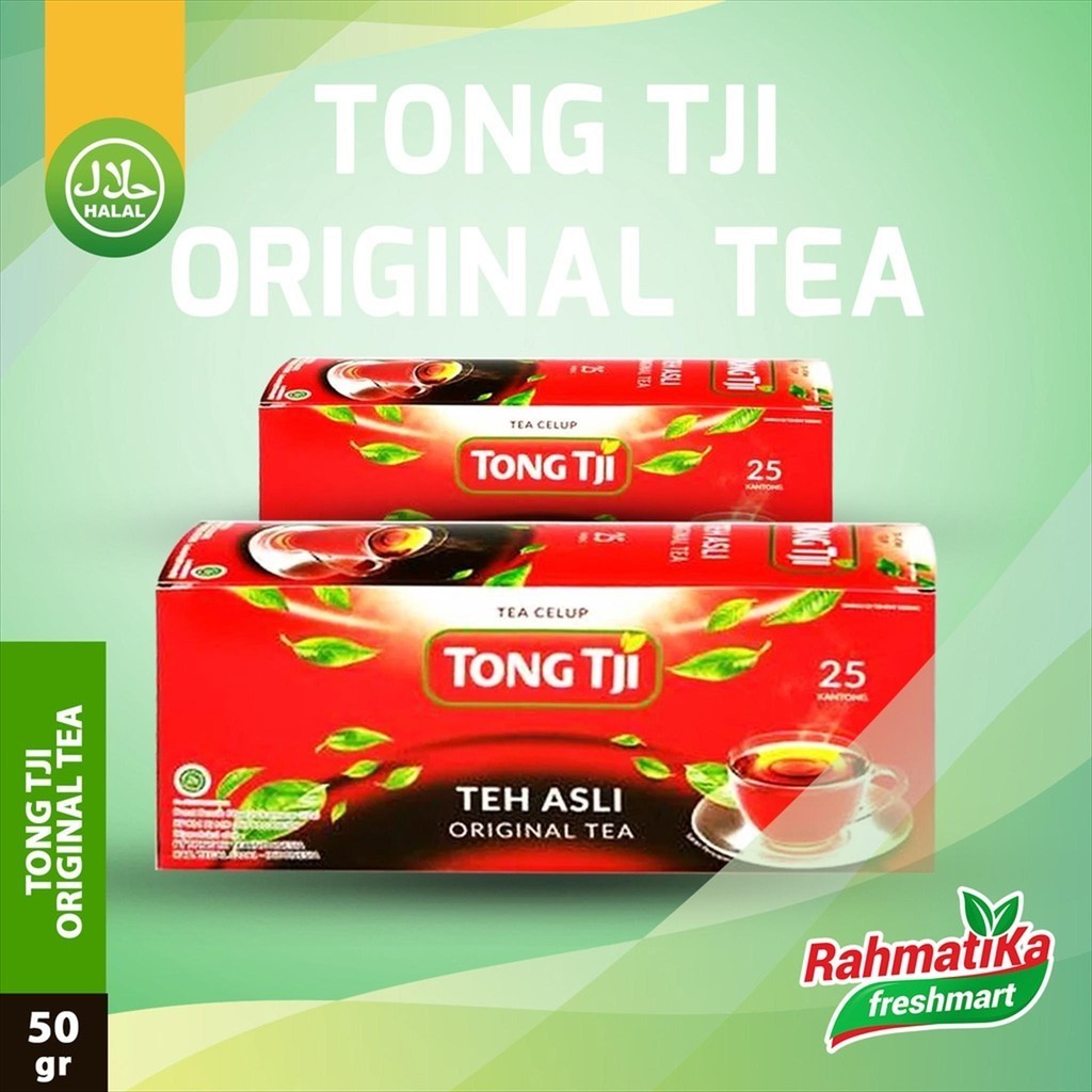 Jual Tong Tji Original Tea / Teh Asli Red 50gr (25 x 2gr) | Shopee ...