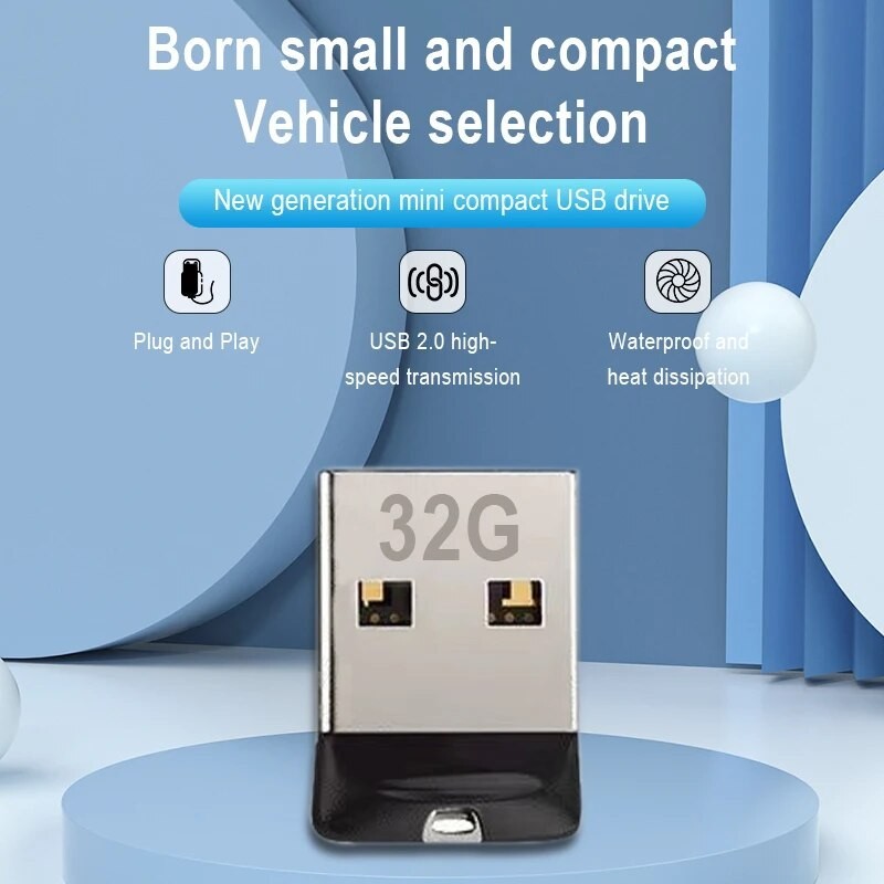 Jual Mini Usb 2 Car Computer Stylish 32GB Coin Size Exquisite Small ...