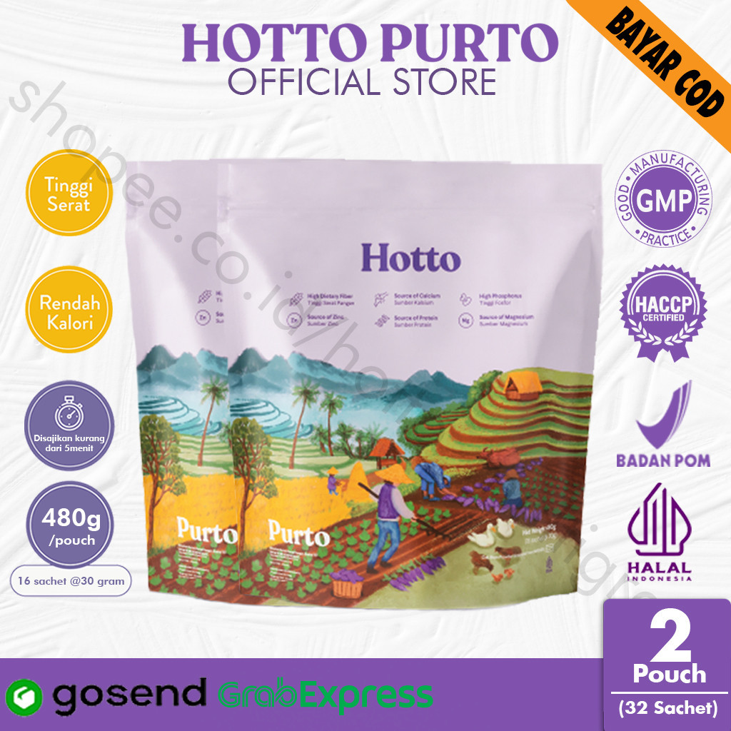 Jual Hotto Purto Multigrain Minuman Sehat herbal Rendah Kalori Obat ...