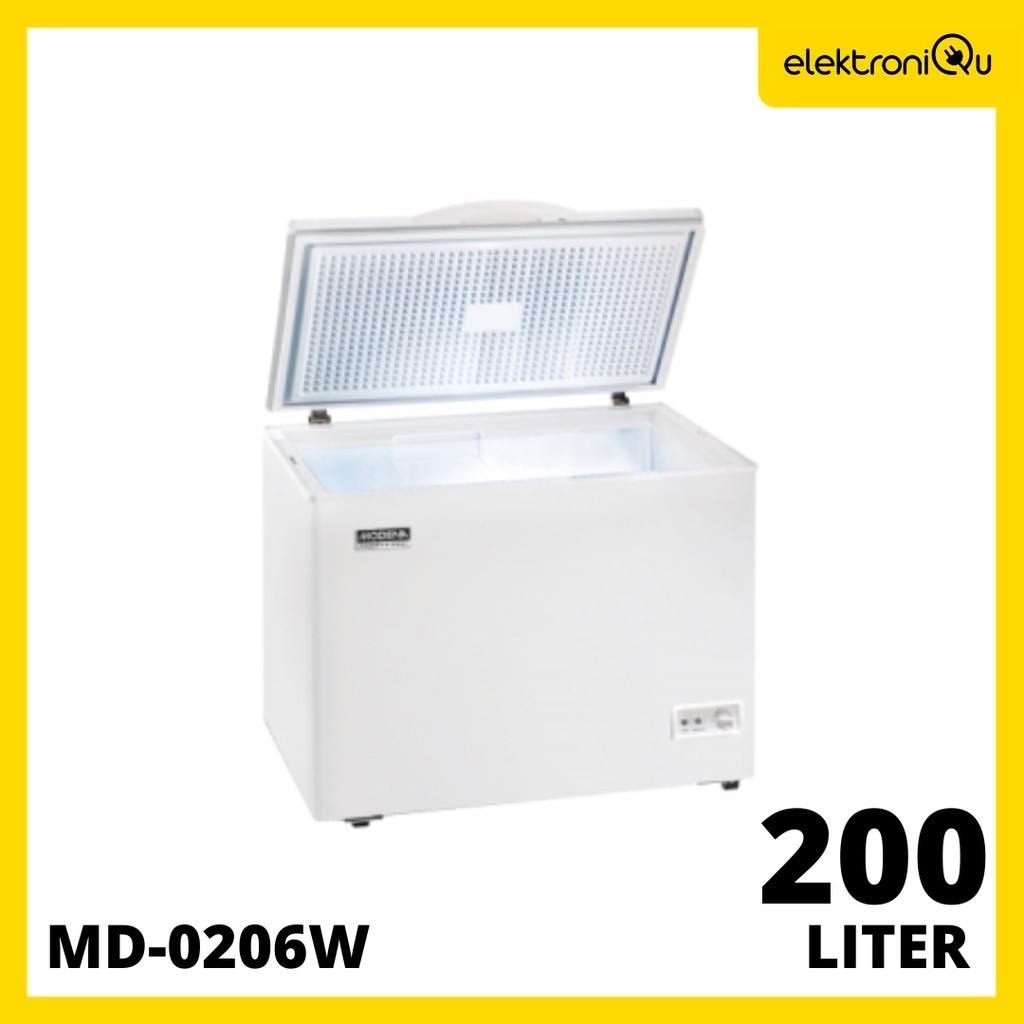 Jual PROMO BIG SALLE FREEZER MODENA MD0206W 200 L / CHEST FREEZER