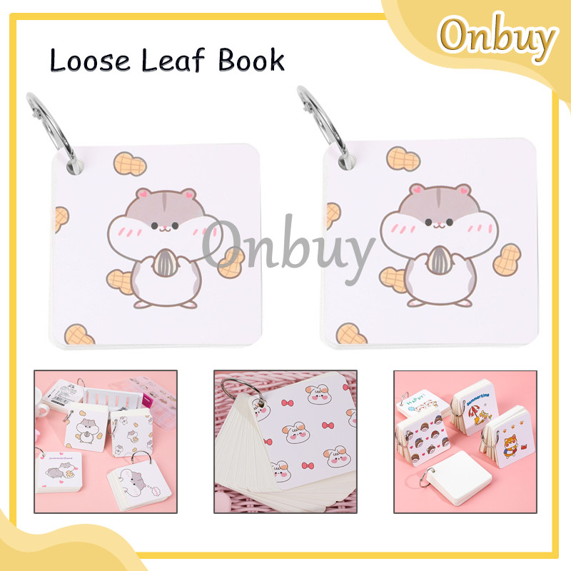 Jual Notebook Loose Leaf Book Sticky Note Gantungan Memo Hamster Dino ...