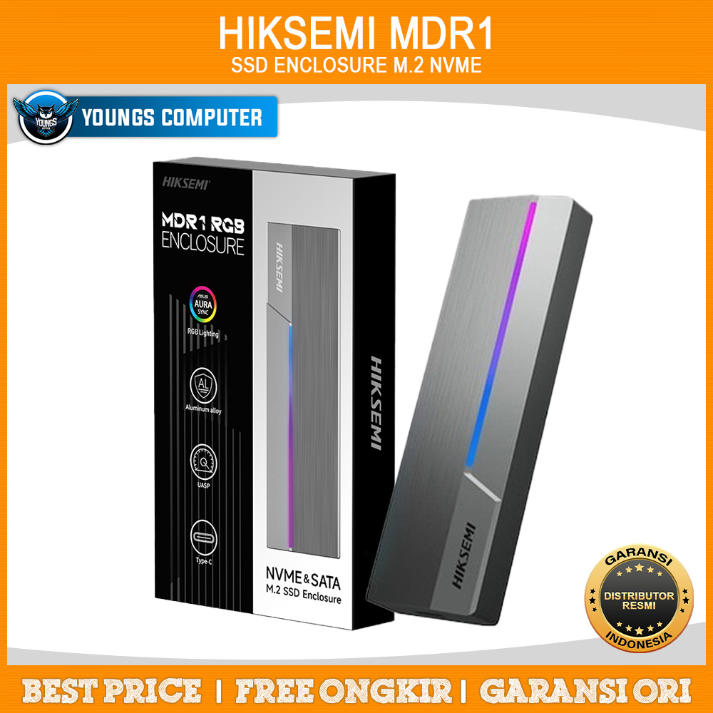 Jual SSD HIKSEMI MDR1 M.2 NVME Enclosure USB 3.2 Type C RGB (HS-HUB ...