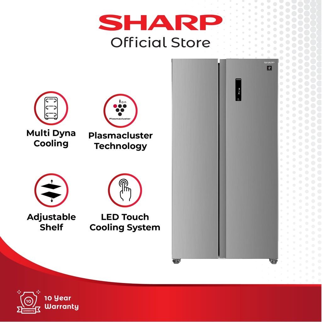 Jual Sharp Refrigerator Side By Side 630L Gross / 600L Nett WITH