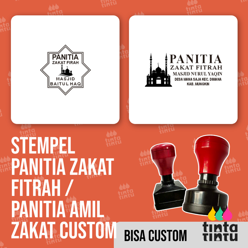 Jual Stempel Panitia Zakat Fitrah / Panitia Amil Zakat Custom | Shopee ...