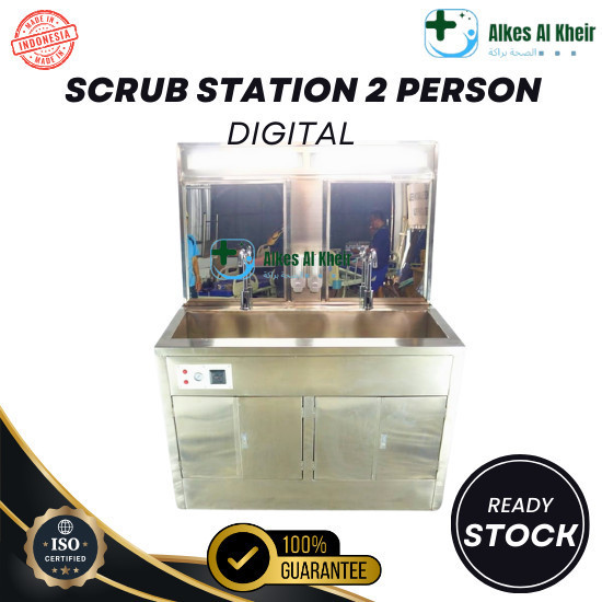 Jual SCRUB STATION DIGITAL 2 PERSON |\ SCRUB SINK AUTOMATIC 2 SPOUT ...