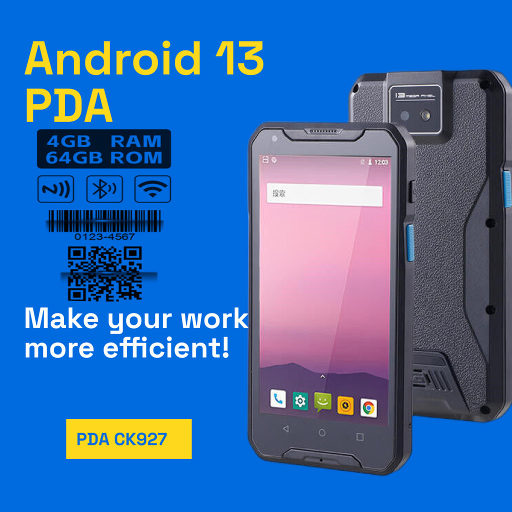 Jual JR Android 13 PDA Barcode Scanner 4G WiFi Scanner Handheld with ...
