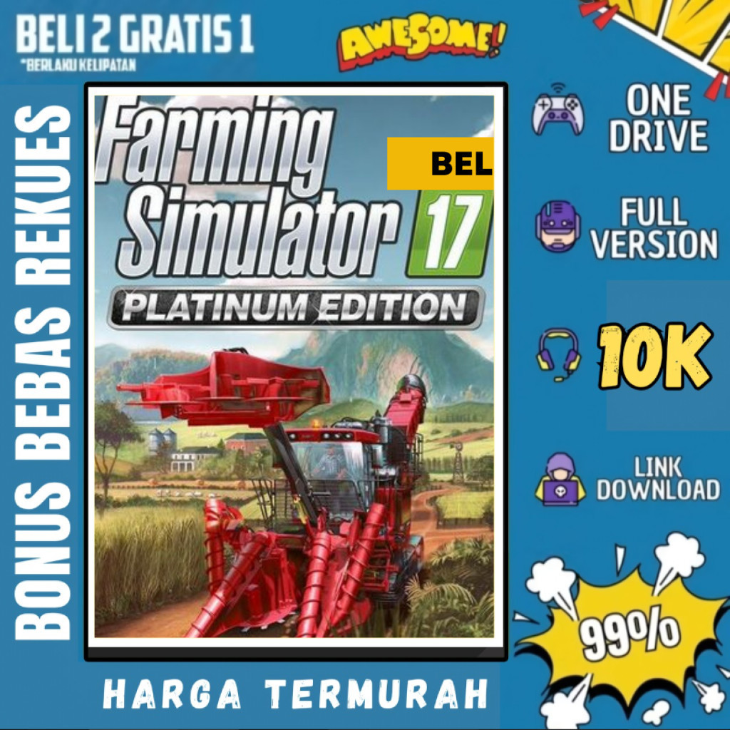 Jual FARMING SIMULATOR 17 PLATINUM EDITION - GAME PC - GAME LAPTOP - PC ...