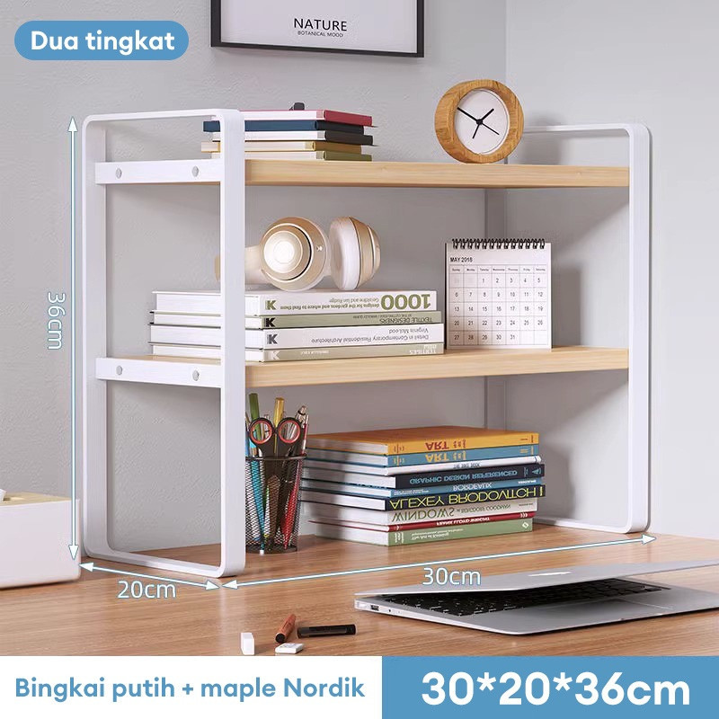 Jual Rak Buku Minimalis Rak Desktop Storage Rak Serbaguna Desktop Rak ...