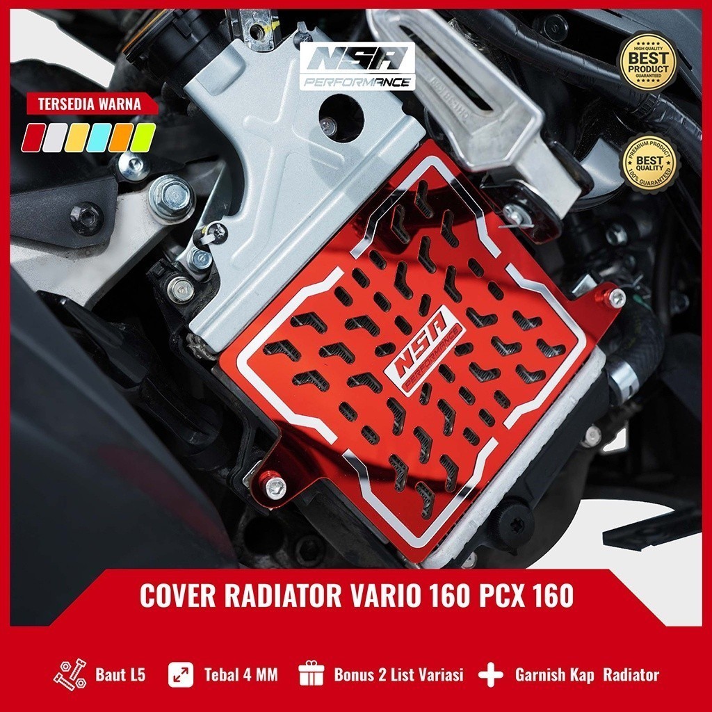 Jual NSA COVER RADIATOR HONDA 160 TwoTone Tutup Radiator VARIO PCX NMAX ...
