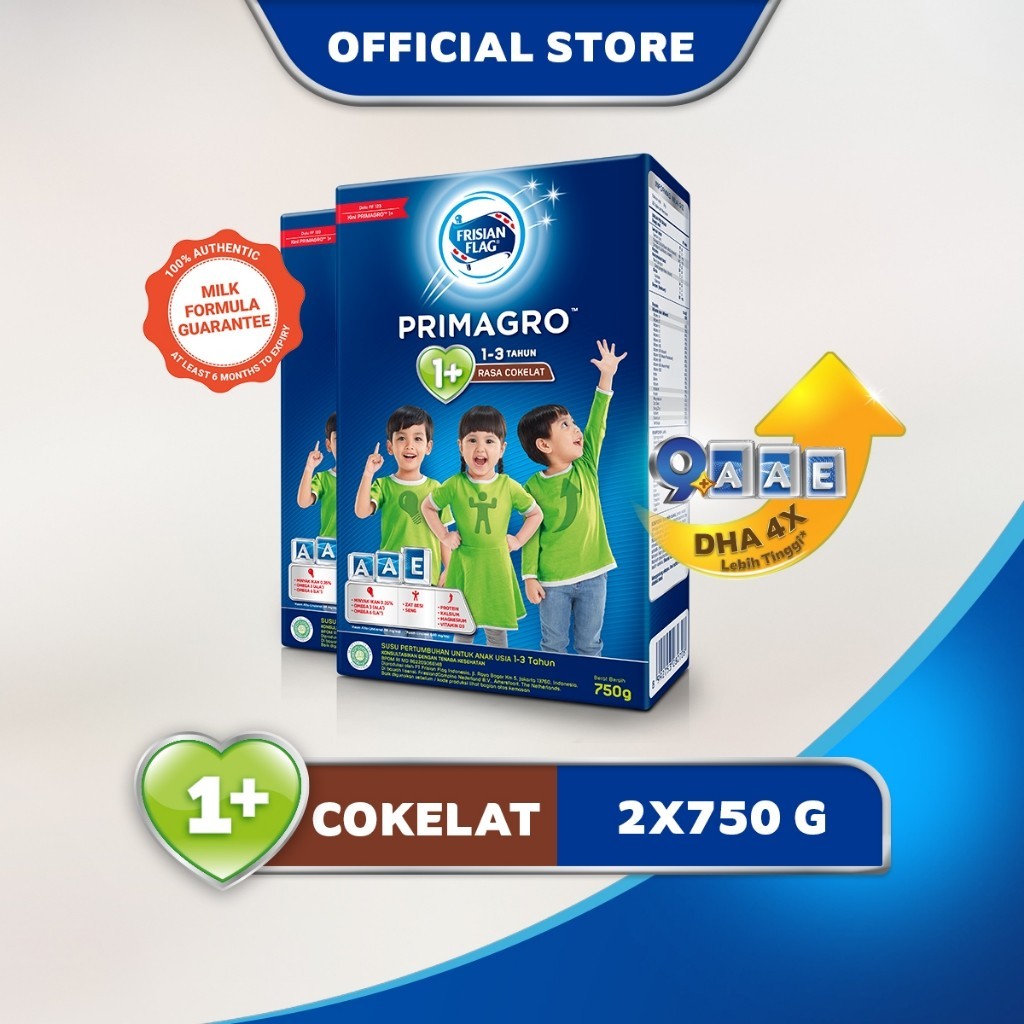 Jual Frisian Flag Primagro 1+ (1-3 Tahun) Cokelat Susu Formula ...