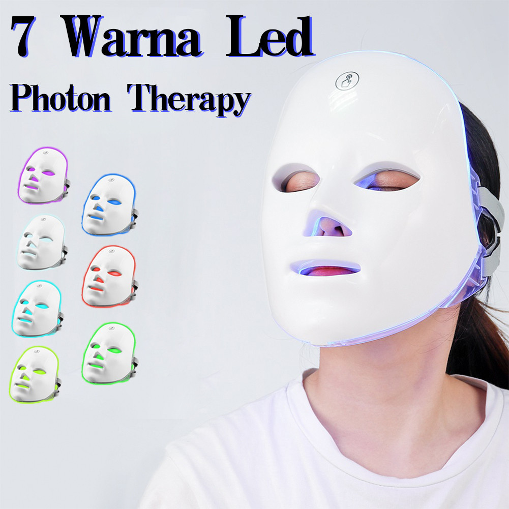 Jual PDT LED Photon Therapy Masker 7 Warna Mask Light Alat Perawatan ...