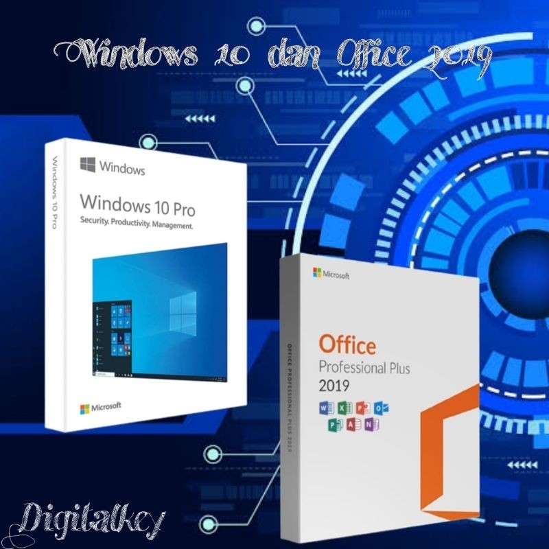 Jual Windows 10 pro+ Office 2019 pro plus original lisensi 32/64 bit ...
