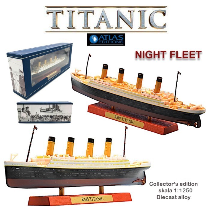 Jual Diecast Miniatur kapal RMS Titanic Atlas editions Alloy 1:1250 - 1 ...