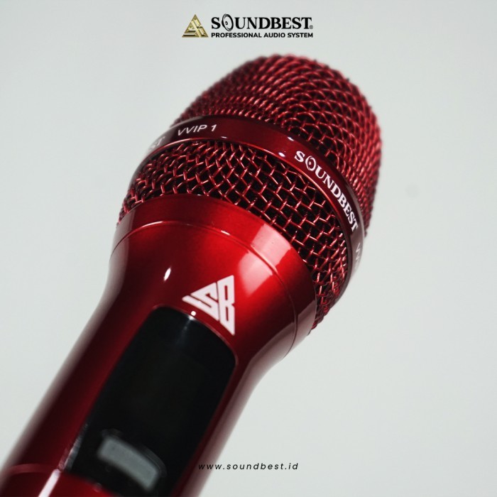 Jual Soundbest Microphone Wireless VVIP 1 - Merah | Shopee Indonesia