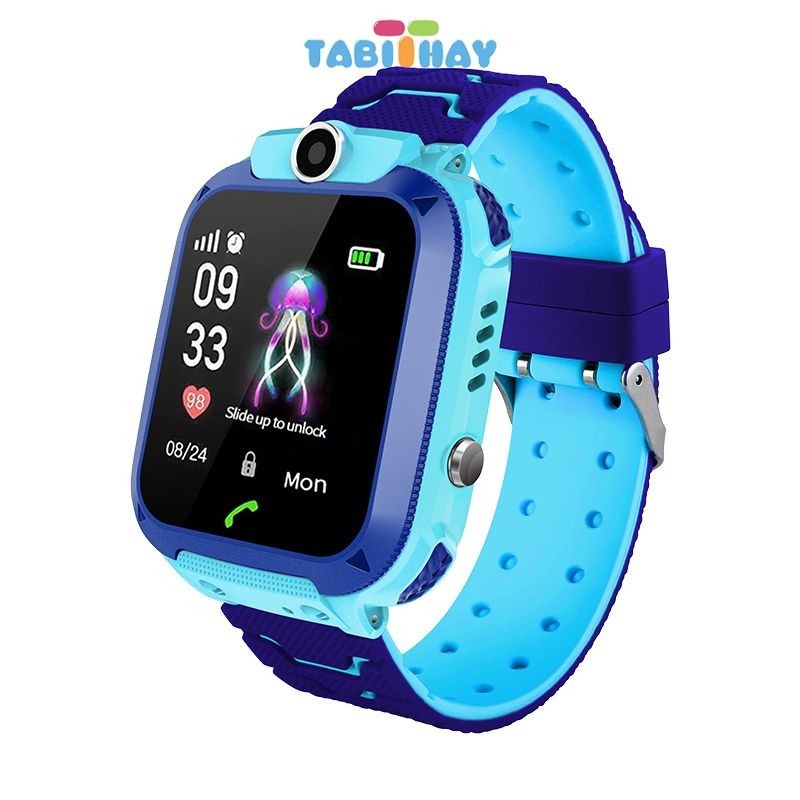 New Q12 Anti Air Jam Tangan Anak Untuk Telepon Anak Gps Digital Smartwatch  Anak Waterproof Kids Smart Watch