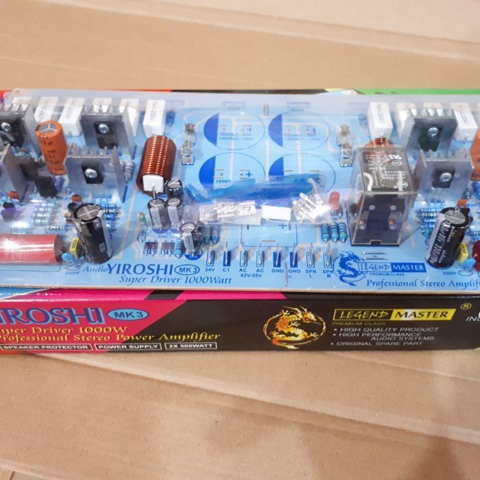 Jual KIT DRIVER POWER AMPLIFIER SUBWOOFER YIROSHI MK-3 STEREO MIN FINAL