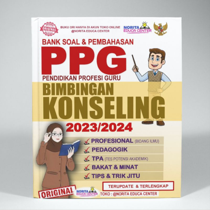 Jual BUKU BANK SOAL DAN PEMBAHASAN PPG BIMBINGAN KONSELING TAHUN 2023 / ...