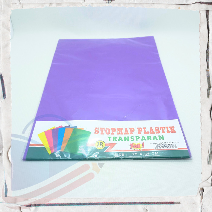 Jual Stopmap / Map L Plastik YOU Transparant 23x34cm | Shopee Indonesia