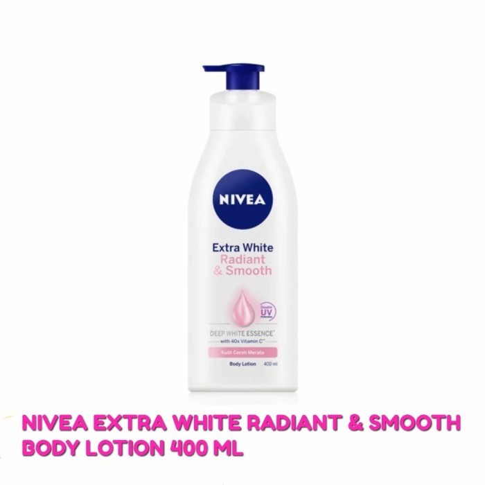 Jual Nivea Body Lotion Extra White Radiant And Smooth 400 Ml Shopee Indonesia 8174