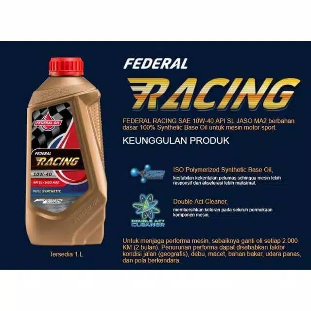 Jual [ FURMOTOR ] OLI RACING FEDERAL MURAH ORIGINAL OLI RACING FEDERAL ...